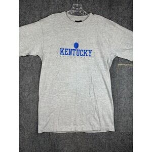 Vintage Kentucky Wildcats Basketball TSI Embroidered T-Shirt Mens Large Gray